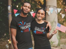 4th of july Couples Svg, American Couple Shirt, Funny 4th Product Image 2