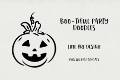 Funny Halloween Line Art Clipart SVG|PNG|EPS Product Image 1