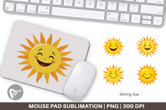 Mouse Pad Smiling Sun Product Image 1