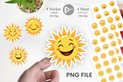 Smiling Sun Sticker Product Image 1