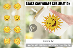 Glass Can Smiling Sun Product Image 1