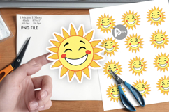 Smiling Sun Sticker Product Image 1