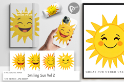 Digital Paper Smiling Sun Product Image 1