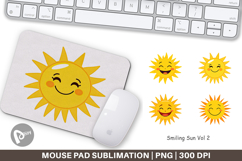 Mouse Pad Smiling Sun Product Image 1