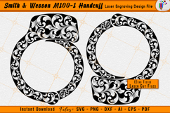 Smith and Wesson M100-1 Handcuff Scroll Laser Engraving Design