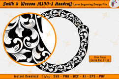 Smith and Wesson M100-1 Handcuff Scroll Laser Engraving Design