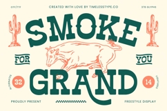 Smoke Grand - Freestyle Display Font Product Image 1
