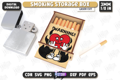 Smoking Storage Box Laser Cut Bundle, Cigarette Box, 3D Box Product Image 4