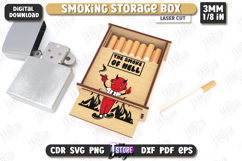 Smoking Storage Box Laser Cut Bundle, Cigarette Box, 3D Box Product Image 6