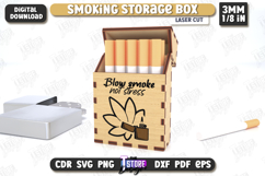 Smoking Storage Box Laser Cut Bundle, Cigarette Box, 3D Box Product Image 8