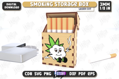 Smoking Storage Box Laser Cut | Cigarette Box | Tobacco Box Product Image 1