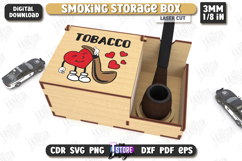 Smoking Storage Box Laser Cut Bundle, Cigarette Box, 3D Box Product Image 11