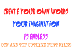 Smooth Cartoon Alphabet Font Lettering ABC OTF TTF Type Product Image 3