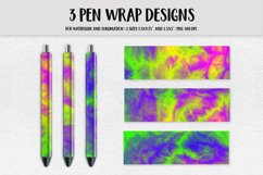 Colorful Abstract Pen Wrap Sublimation or Waterslide Product Image 1