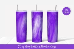 Purple Tumbler Sublimation Wrap. Marble Tumbler Design Product Image 1
