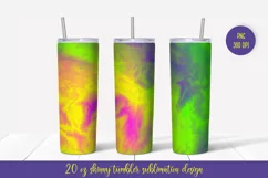 Vibrant Colorful Tumbler Sublimation Wrap. Tumbler Design Product Image 1