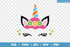 Summer Unicorn SVG, Unicorn Face, Summer Shirt Design Product Image 3