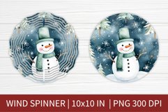 Christmas Snowman Wind Spinner | Sublimation Design Product Image 1