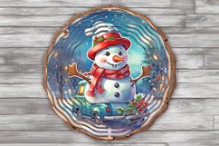 Christmas Decor. Snowman Round Pattern 4 PNG sublimation Product Image 2