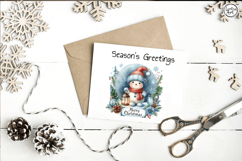 Cute Snowman. Christmas clipart. PNG sublimation Product Image 2