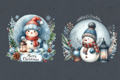 Cute Snowman. Christmas clipart. PNG sublimation Product Image 3