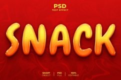 Snack 3D editable text effect Product Image 1
