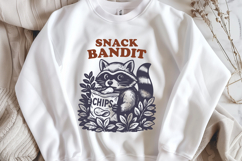 Snack Bandit Raccoon SVG PNG | Cute Woodland Animal Clipart Product Image 2