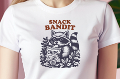 Snack Bandit Raccoon SVG Bundle, 8 Funny Snack Quote Designs Product Image 6