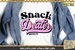 Snack Dealer Momlife is a professional design that is ready to be cut with all major cutting machines. Sublimation, iron-on transfer and printing file formats also included.