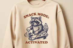Snack Bandit Raccoon SVG Bundle, 8 Funny Snack Quote Designs Product Image 8