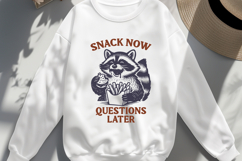 Snack Bandit Raccoon SVG Bundle, 8 Funny Snack Quote Designs Product Image 9