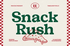 Snack Rush - Modern Display Serif Product Image 1