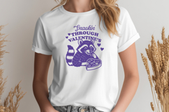 Snackin’ Through Valentine’s SVG PNG, Funny Raccoon Design Product Image 2