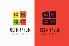 Snacks Colorful Logo Illustrations Product Image 1