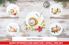 Wind Spinner Snail Embroidery Product Image 1