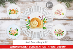Wind Spinner Snail Embroidery Product Image 1