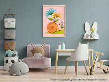 Nursery Prints | Baby Girl Nursery Posters | Butterfly Print Product Image 7