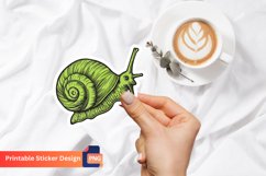 Snail Sticker, Kawaii Snail Sticker, Cartoon Snail Sticker Product Image 1
