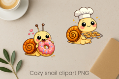 Cozy snail sublimation | Cute funny snail clipart PNG Product Image 1