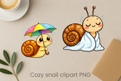 Cozy snail sublimation | Cute funny snail clipart PNG Product Image 1