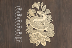 Halloween lasercut svg, snake laser cut ornament or keychain Product Image 3