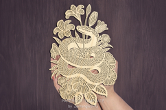 Halloween lasercut svg, snake laser cut ornament or keychain Product Image 5