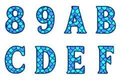 Snake Skin Scales Lettering ABC Text Font Alphabet SVG PNG Product Image 3