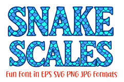 Snake Skin Scales Lettering ABC Text Font Alphabet SVG PNG Type Illustration by Squeeb Creative