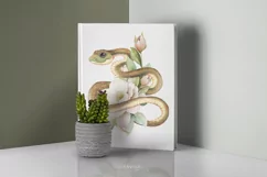Snake Floral illustration | PNG Sublimation design Product Image 4
