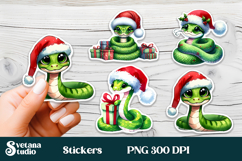 Christmas pig sticker printable | Animal sticker bundle Product Image 5