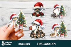 Christmas pig sticker printable | Animal sticker bundle Product Image 6
