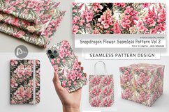 Digital Paper Snapdragon Pattern Product Image 1