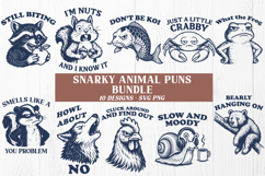 Snarky Animal Pun SVG Bundle | Funny Sarcastic Animal Quotes Product Image 1