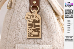 Snarky Bag Tag Laser Cut | Sassy Keychain Laser Files SVG Product Image 1